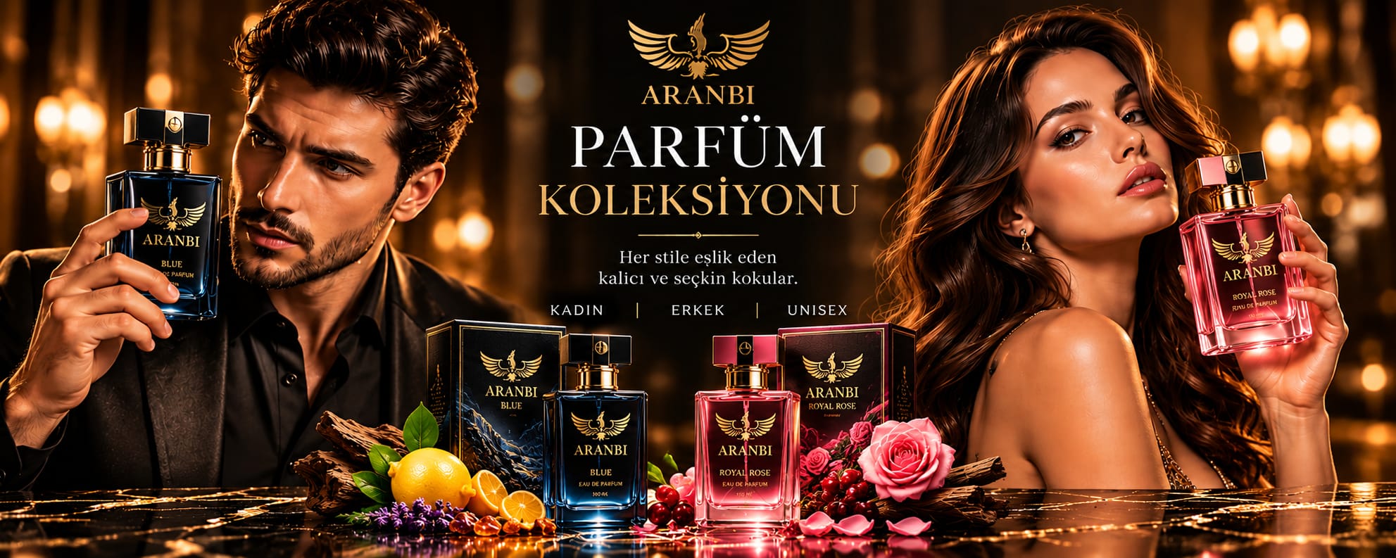 ARANBİ kadın, erkek ve unisex parfüm koleksiyonu